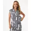 Mexx Ženska bluza MF006103661W, Bez rukava, Crno-bela