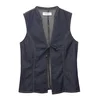 Pull&Bear Top temno modra