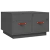 vidaXL vidaXL Klubska mizica siva 60x53x35 cm trdna borovina, (20711682)