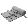 Set sportskih ručnika 3 pcs Tamno siva Polyester i Polyamid