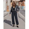 Sinsay - Parachute pantalone - crno