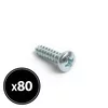 Vijak za iverne plošče - izbočena glava - 4,2 x 16 mm - 80 kosov/paket