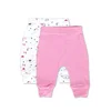 Ready Pantalone za devojčice, 2 komada, Belo-roze