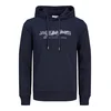 JACK & JONES Majica JJalvis mornarska / sivka / bela
