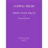 MILDE:THREE STUDY PIECES FOR BASSOON AND PIANO