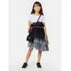 Karl Lagerfeld Kids Elegantna obleka Z31326 S Črna Regular Fit