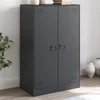 Komoda antracit 67 x 39 x 107 cm čelična