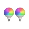 LUUMR Smart LED, 2, E27, G125, 9W, RGBW, CCT, mat, Tuya - bela mat barva - Plastika