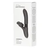Gardj Europe Silikonski vibrator s 7 močnimi načini delovanja – lizanje, potiskanje in ogrevanje, črn