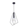 Jupiter 1661 - Luster na sajli KAIR 1xE27/60W/230V crna/hrom