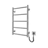 Kupatilski ljestvičasti radijator CLASSIC 65W/230V 66x42 cm nerđajući čelik/sjajni hrom desni