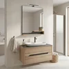 HANAH HOME Kupatilski ormarić sa umivaonikom i ogledalom (2 komada) Galia 100 v2 529