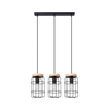Sollux SL.1264 - Luster na sajli GOTTO 3xE27/15W/230V crna