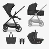 Kikka Boo Kolica Mia 3in1 set sa I-SIZE autosedištem i tvrdom korpom Black