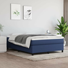 Okvir za krevet s oprugom plavi 140 x 190 cm od tkanine