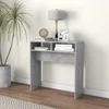 Konzolni stol boja betona 78 x 30 x 80 cm konstruirano drvo