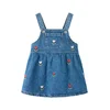 NAME IT Obleka NBFMALO moder denim/svetlo zelena/živo rdeča/bela