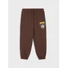 Sinsay - Postavljene oversize jogger trenerke Mickey Mouse - tamno braon