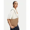 Calvin Klein Ročna torba Emblem Aop Jacquard Camera Bag LV04F3535G Rjava