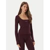 Guess Bluza V6BP05 K6318 Bordo rdeča Slim Fit