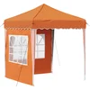 Vidaxl Zložljivi šotor za zabave 195 x 195 x 245 cm Oranžna