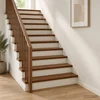 Vidaxl Stopnice 20 kos 90 x 25 x 2 cm Temno rjava Masivno hrastovo les