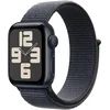 Apple Watch SE (2nd Gen) [GPS 40mm] Smartwatch with Midnight Aluminum Case with Ink Sport Loop One Size. Fitness and Sleep Trackers, Crash Detection, Heart Rate Monitor, Carbon Neutral