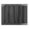 Vrtna vrata od WPC-a 100 x 80 cm siva