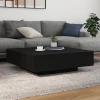 Kava Stol Crni hrast 100 x 100 x 31 cm Konstruirano drvo
