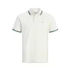 JACK & JONES Majica JJEPaulos mornarska / žad / off-bela