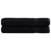 Vidaxl vidaXL Premium brisače SOLUND, 2 kosa, črne, 100 x 200 cm, 600 g/cm2