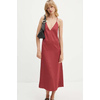 Obleka Stine Goya bordo barva, SG5862