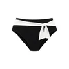 LASCANA Bikini hlačke  črna / bela