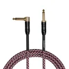 Cascha kitarski kabel Professional Line Guitar Cable, Angled, Tweed Red, 9m
