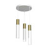 Luster na sajli CASSA 3xGU10/8W/230V bela/zlatna