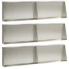 Vidaxl Zadrževanje stene 6 kos 80 x 12 x 30 cm Nerjaveče jeklo Srebrna