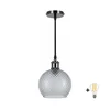 BRILAGI -LED Luster na sajli RETRO GLASS 1xE27/60W/230V pr. 18 cm crna/zadimljeno siva
