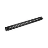 FO front plate for fiber optic panel (for DN-96200-BL-P) 24x LC duplex 1U, black