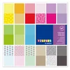 PLAYBOX Dekorativni papir za vabila v barvah, 30 kosov, 35x35