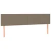 Vidaxl Posteljno vzglavje taupe 180x5x78/88 cm blago