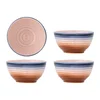 Modre/oranžne keramične skledice v kompletu 4 ks 110 ml Tatum – Bloomingville