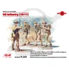 ICM ICM35689 Ameriška pehota 1917 4 figure 1:35