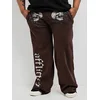 Affliction Collapse Wide Leg Sweatpants dk.brown lava wash