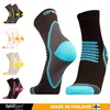 KOLESARSKE KRATKE NOGAVICE UPHILLSPORT TOUR QUICK DRY - ČRNO/ROZA - 43-46