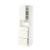 METOD / MAXIMERA Visoki element za ugradne uređaje, bela/Vallstena bela, 60x60x220 cm