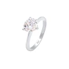 ELLI Prstan Kristall Ring, srebrna