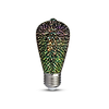LED 3D dekorativna sijalica FILAMENT ST64 E27/3W/230V 3000K
