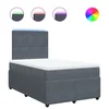 vidaXL vidaXL Box spring postelja z vzmetnico temno siv 120x190 cm žamet, (21304878)