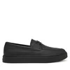 Nizki čevlji Calvin Klein Hybrid Clean Boat Shoe Lth HM0HM02233 Črna