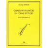 MERIOT M:QUINZE (15) PETITES PIECES DETUDES POUR SAXOPHONE